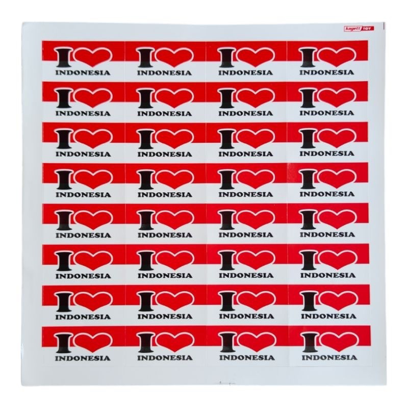 

[isi 32pcs] Stiker pipi merah putih / stiker 17 Agustus / stiker bendera