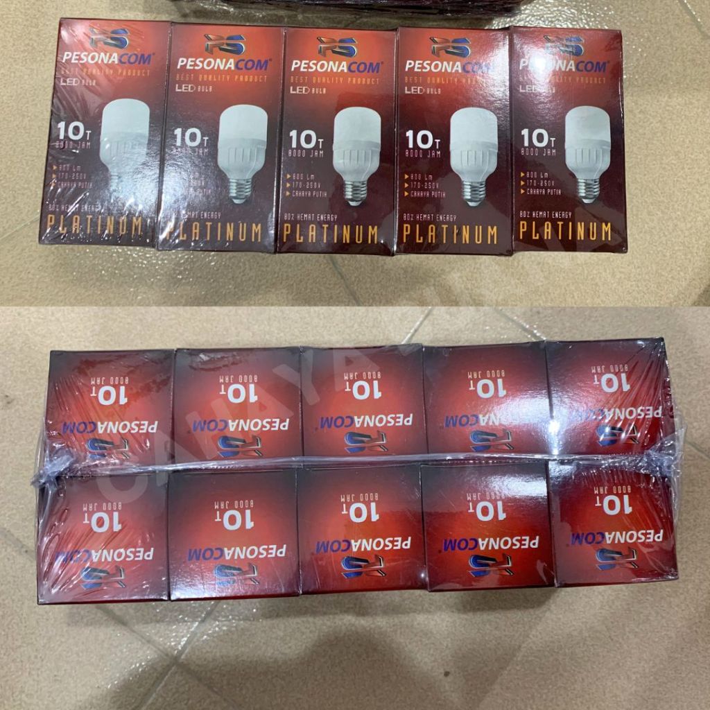 [ 10 pcs ] Lampu LED Starlux 10 WATT / Omi / Pesona Platinum / lampu bohlam capsule Starlux / Omi / 