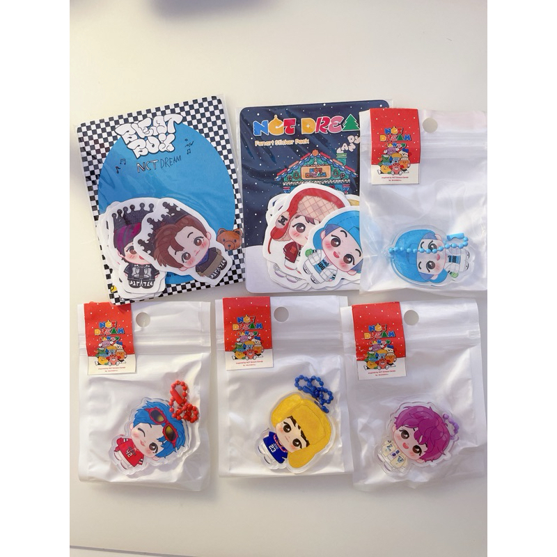 [PRELOVED] NCT Dream Keyring & Sticker Set by blumebinu