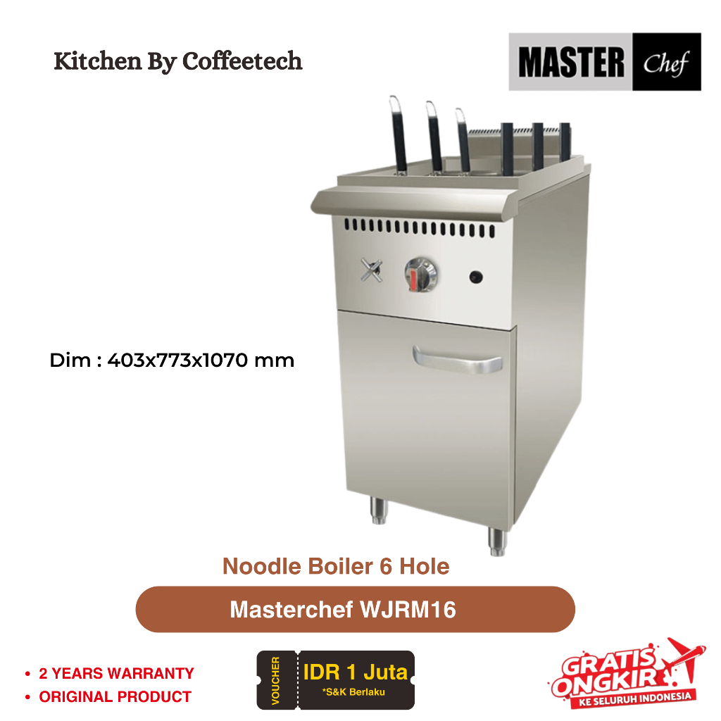 Masterchef Gas Noodle Boiler 6 Hole WJRM/ Pasta Boiler Heavy Duty