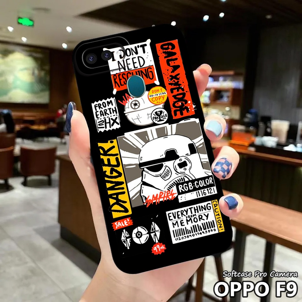 Case Oppo F9 - Casing Hp Oppo F9 ( STRWRS ) Softcase Pro Camera - Kesing - Silikon - Kondom Hp