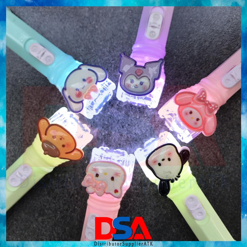 LAMPU SENTER MINI MOTIF SANRIO SENTER MINI SUPER TERANG LAMPU SENTER LED MINI