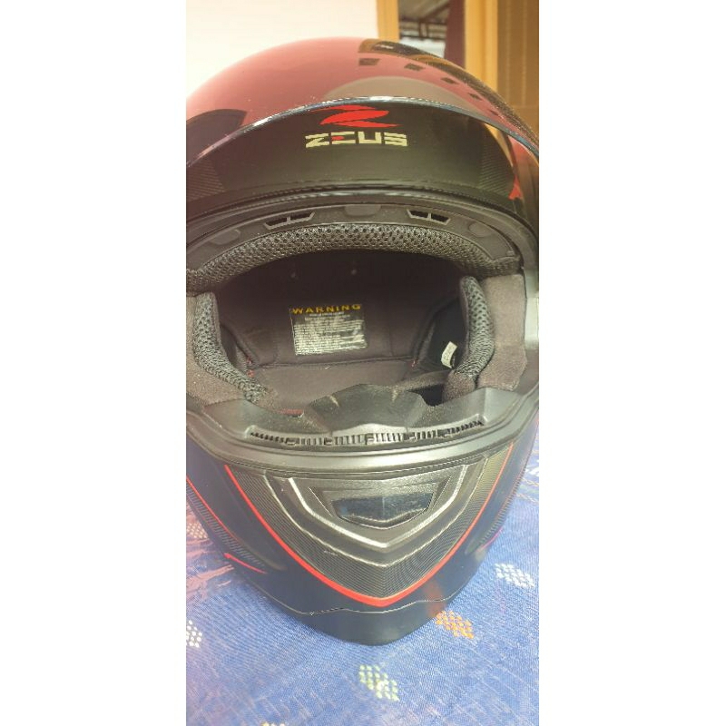 Helm Zeus Doff Hitam [Full Face]