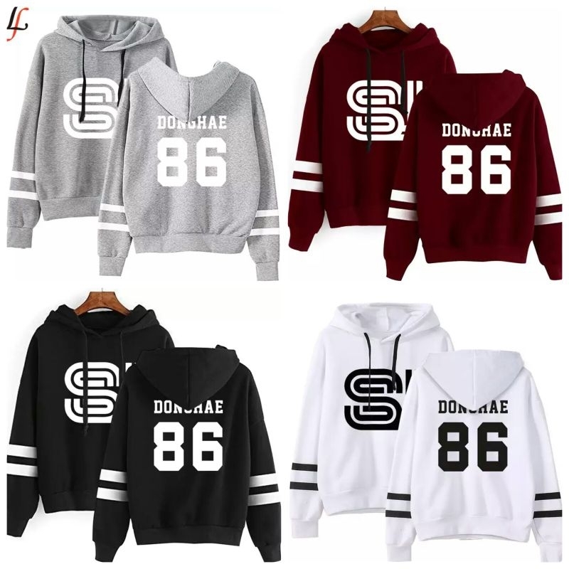 HOODIE SUPER JUNIOR ELF SJ LOGO SIWON LEETEUK YESUNG KYUHYUN RYEOWOOK DONGHAE EUNHYUK SHINDONG HEECH