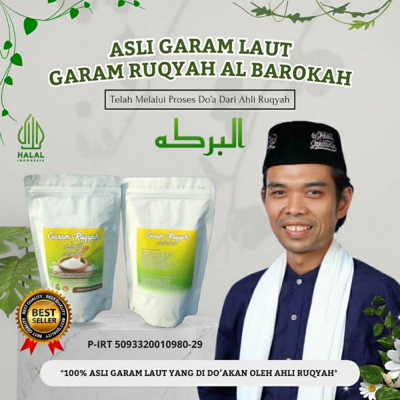 

(PROMO TERBATAS!!!) Garam Ruqyah Al barokah garam asma ruqyah dan aroma terapi