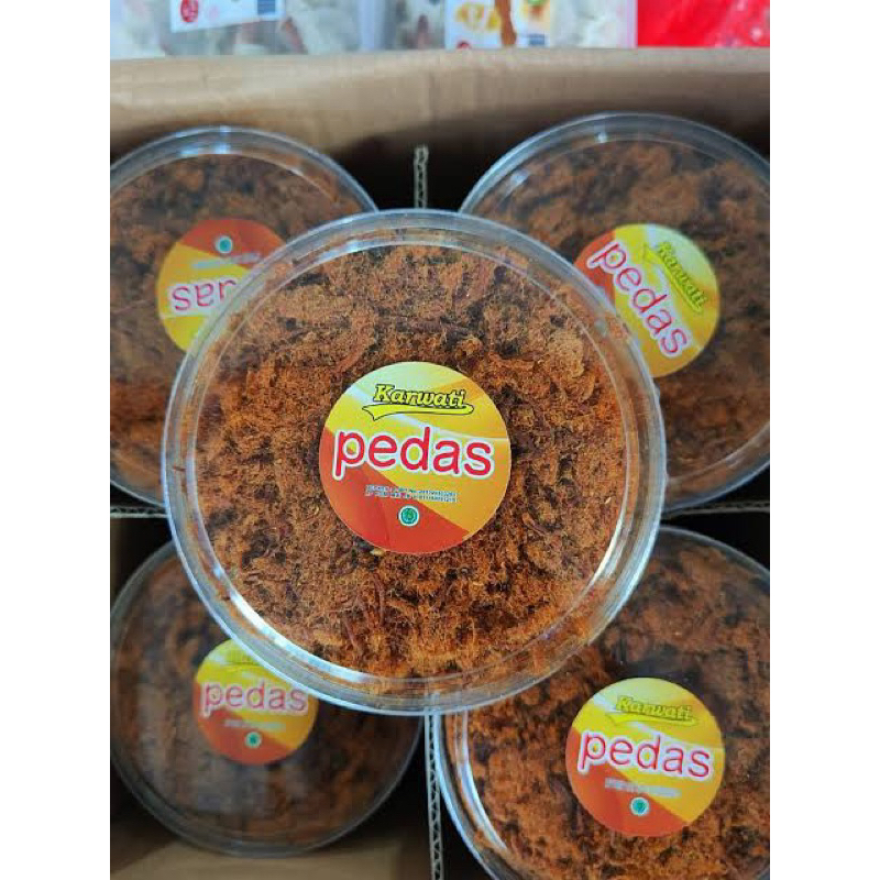 

Abon Karwati varian pedas toples uk.150gr Gede ya