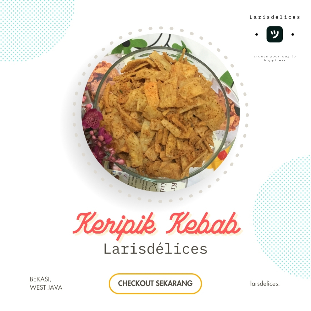 

Keripik Kulit Kebab Renyah Toples 600ml - Larisdelices Snack Favorit