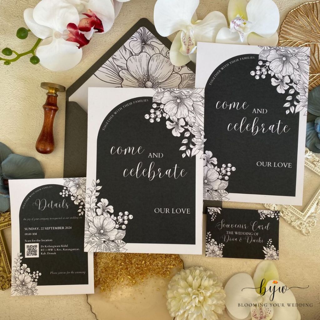 Undangan Pernikahan Elegan Amplop Cetak Undangan Pernikahan Hard Cover Undangan Pernikahan hardcover