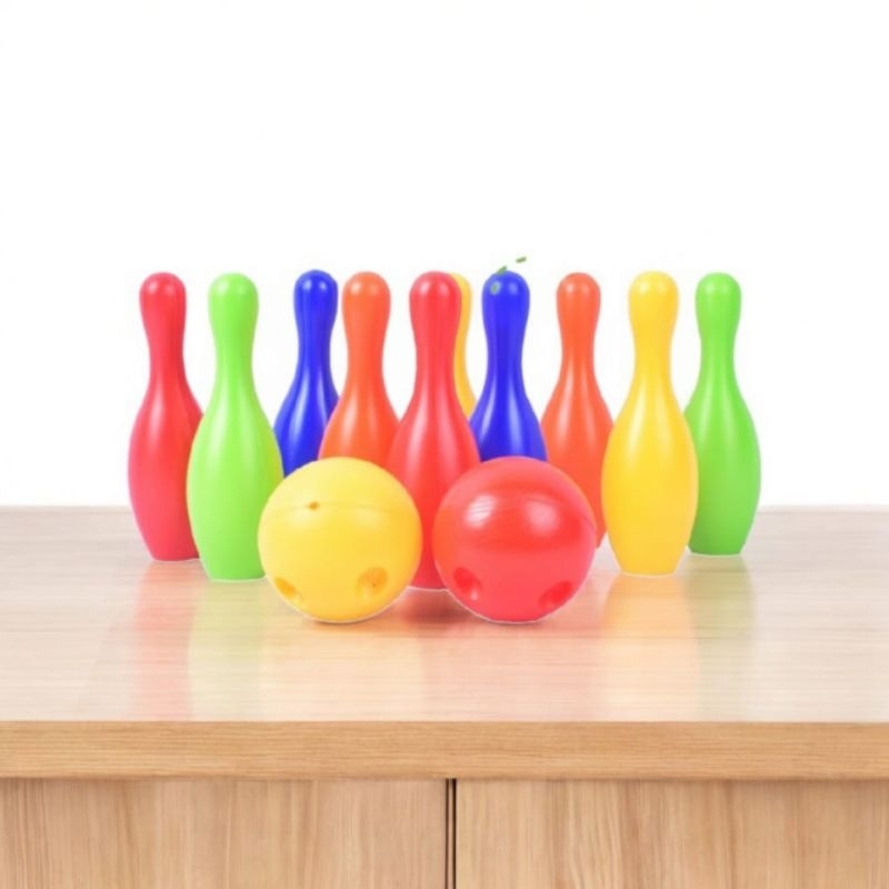 Mainan anak anak bola bowling Mainan Edukasi Anak Bola Bowling boling bolling set - bowling bola