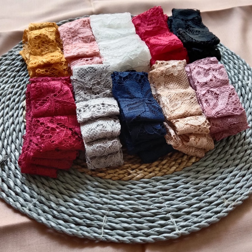 Obi Kebaya Brokat  Tali ggang Pita  Belt Kebaya Aneka Pilihan Warna