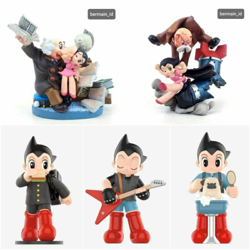 Astro boy Figure Astroboy Atom Profesor Ochanomizu Uran Shinsaku ban Pluto Blue Knight Tenma Higeoya