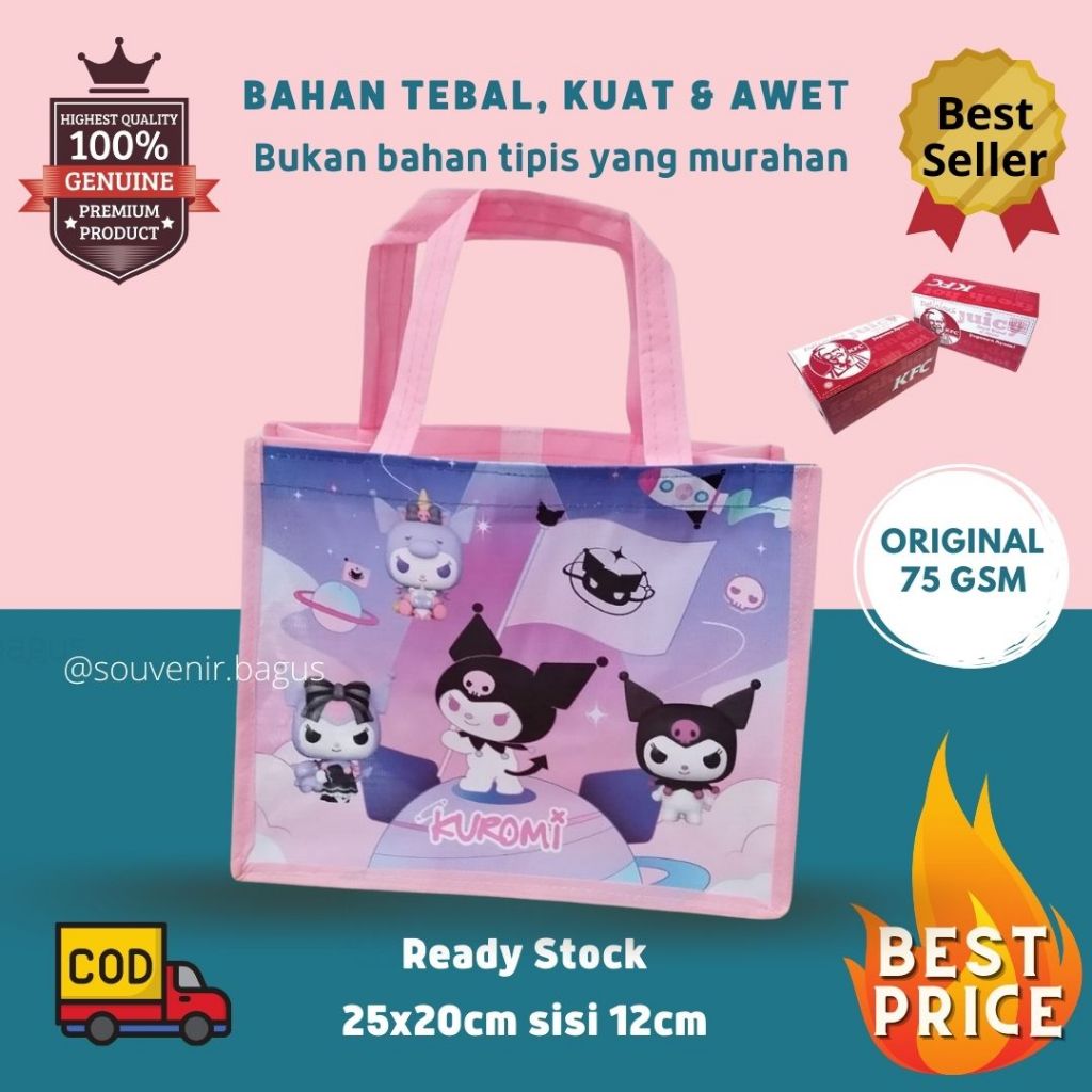 

Tas ulang tahun kuromi souvenir ultah kuromi sanrio