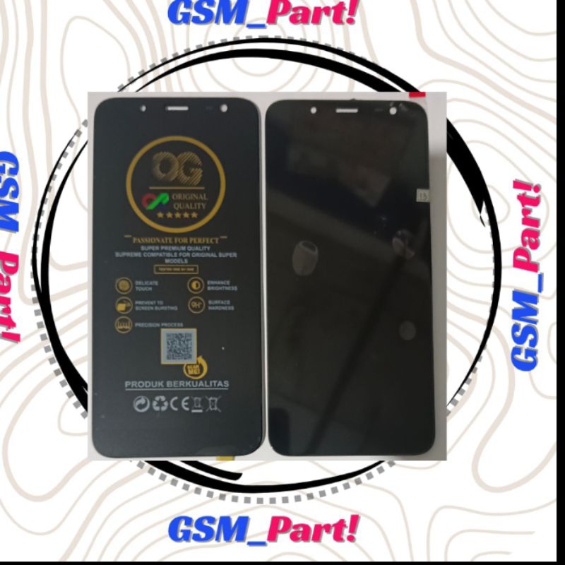 LCD FULLSET J6 / J600 / A6 2016 / A600 BLACK OG SUPER