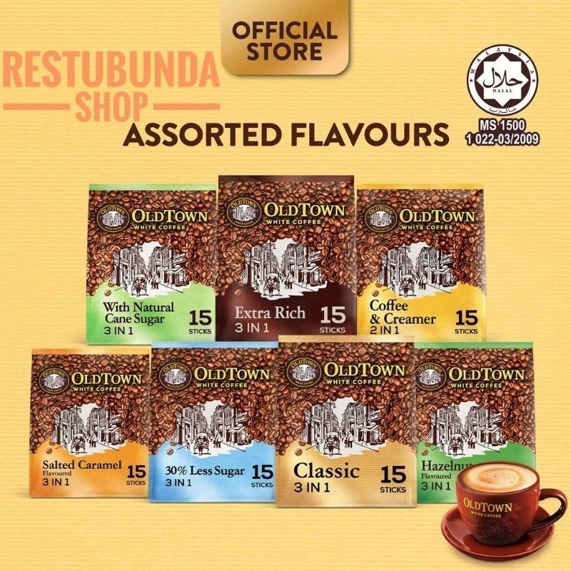 

OLD TOWN White Coffee Malaysia All Varian