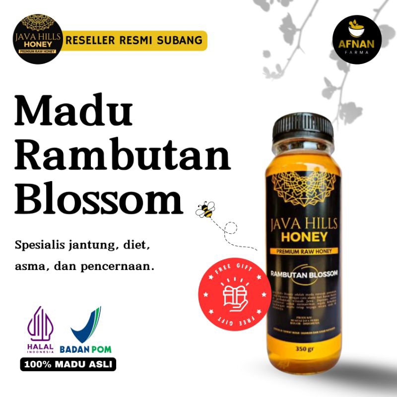 

MADU RAMBUTAN BLOSSOM JAVAHILLS HONEY MADU MENTAH MURNI 100% PREMIUM RAW HONEY SPESIALIS JANTUNG DIET LAMBUNG