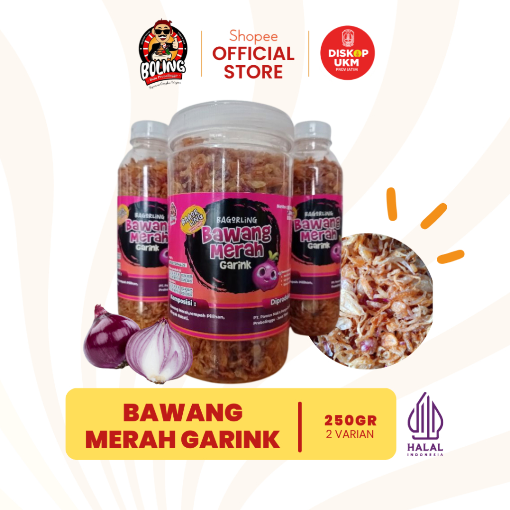 

Bawang Merah Goreng Probolinggo Premium 250 Gram.