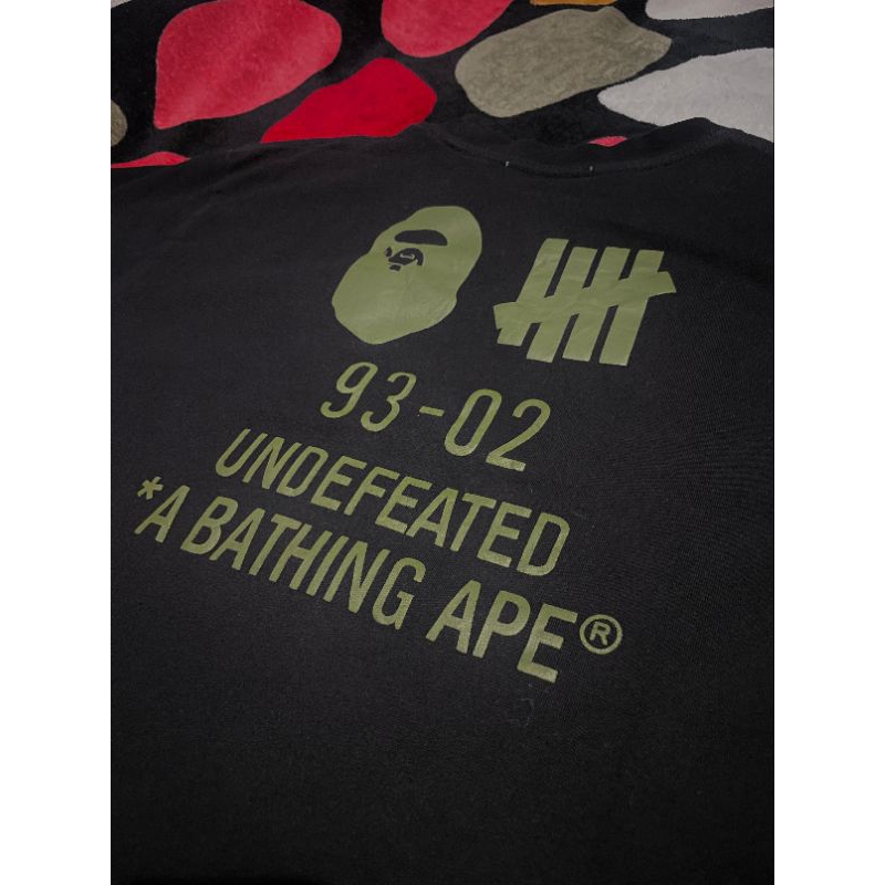 Kaos T-Shirt A Bathing Bape X Undefeated Original
