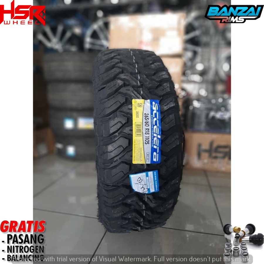 Ban Mobil Semi Offroad Ring 18 Untuk Pajero Fortuner dll Merek Accelera Ban Tubles R 18