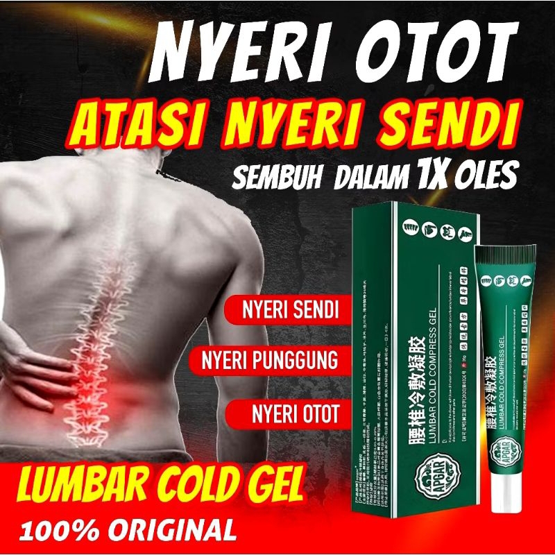 Lumbar spine cooling gel asli original cold compress gel lumbar apdmp