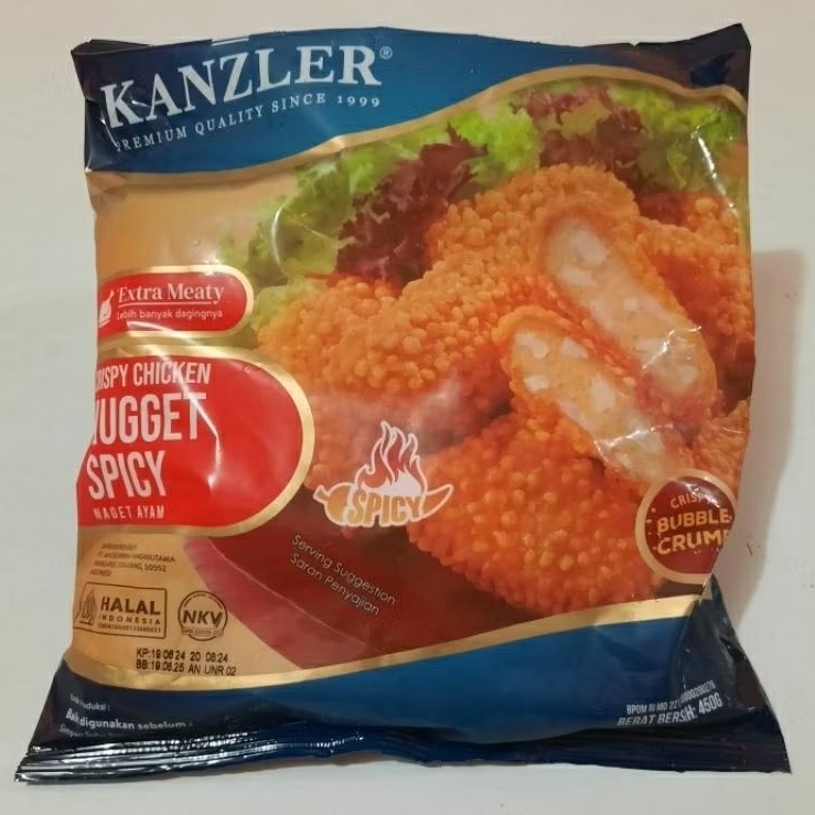 

Kanzler Spicy Crispy Chicken Nugget Bubble 450gr