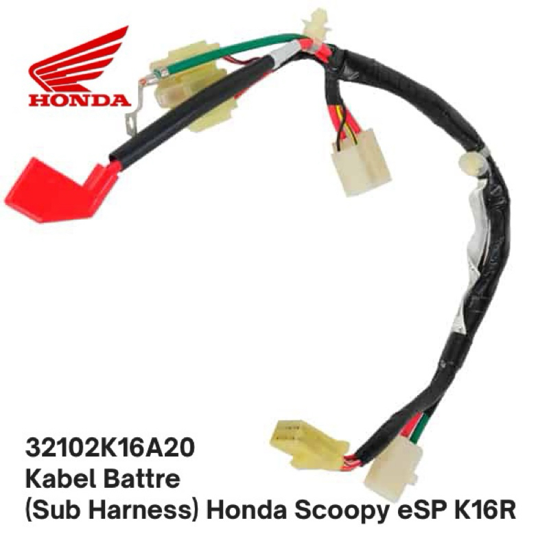 32102K16A20 Kabel Battre  (Sub Harness) Honda Scoopy eSP K16R