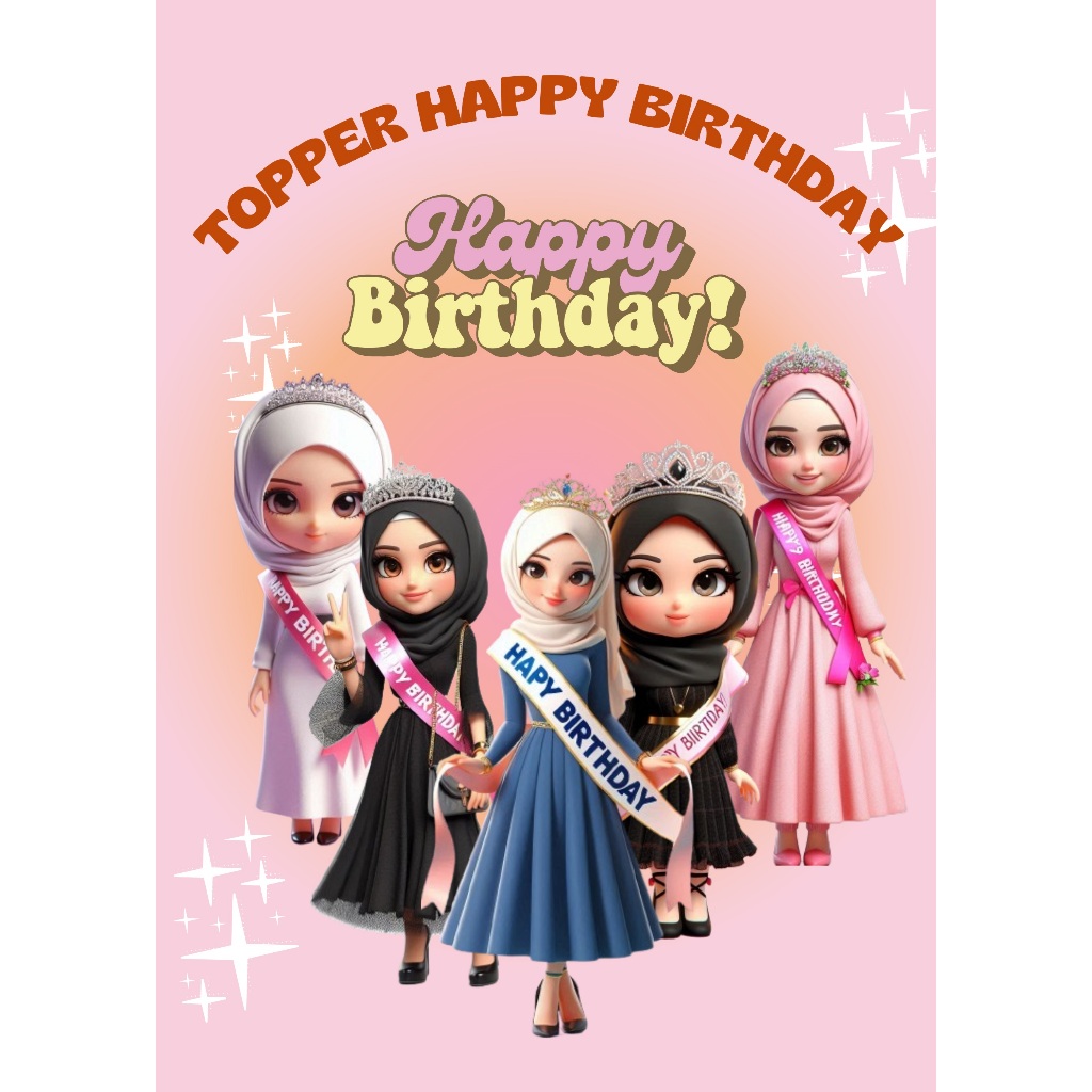 TOPPER HAPPY BIRTHDAY // HIASAN BUKET // HIASAN CAKE ULTAH