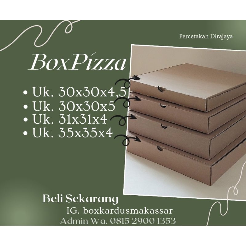 

Box Pizza/Box Kemasan Pizza/Box Makanan/Box Kardus/Box Kemasan