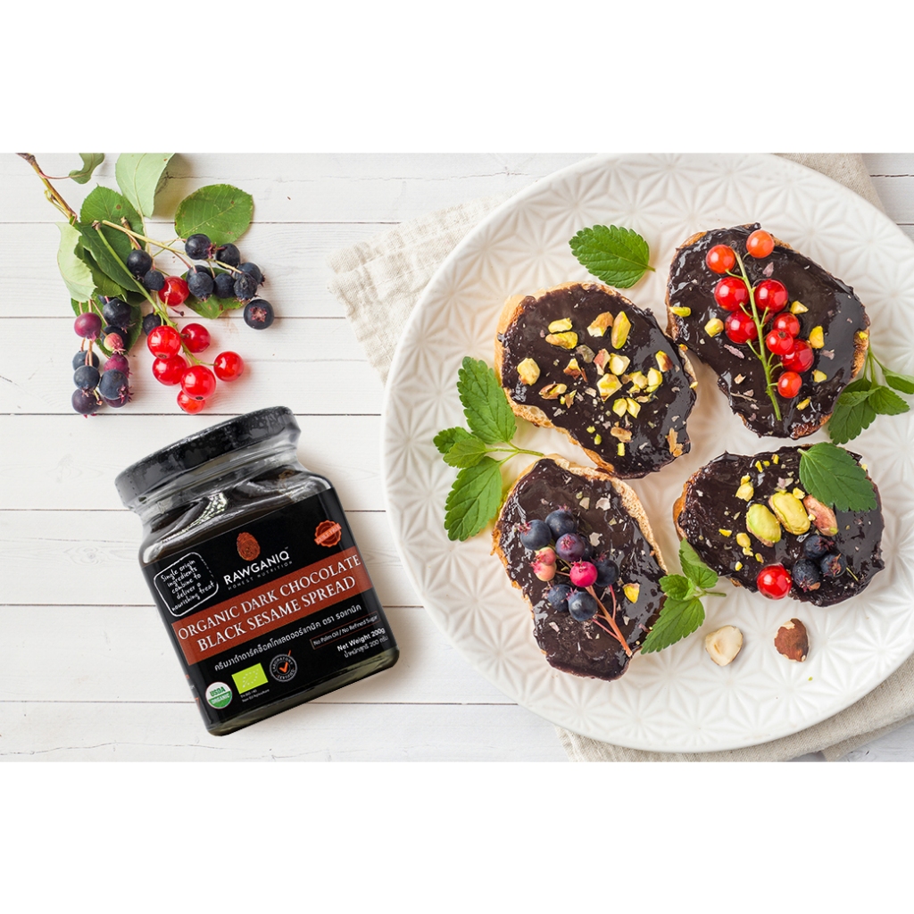 

Organic Dark Chocolate Black Sesame Spread