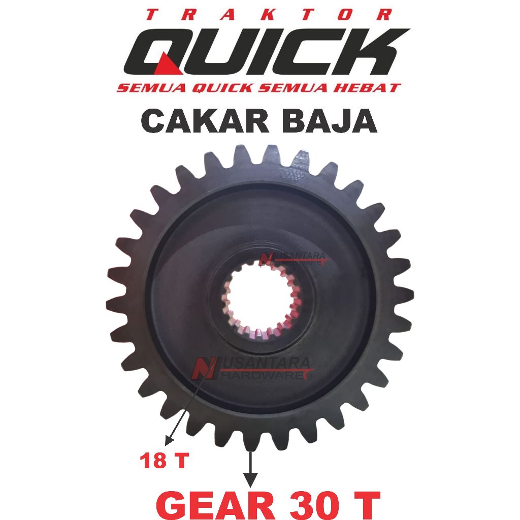 gear 30t cultivator cakar baja quick,gigi gardan cultivator,gigi transmisi traktor,spare part cultiv