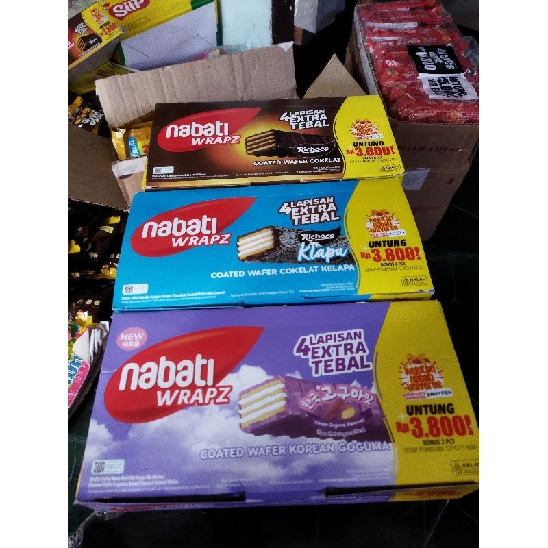 

NABATI WRAPZ WAFER COATED DIBALUT COKLAT