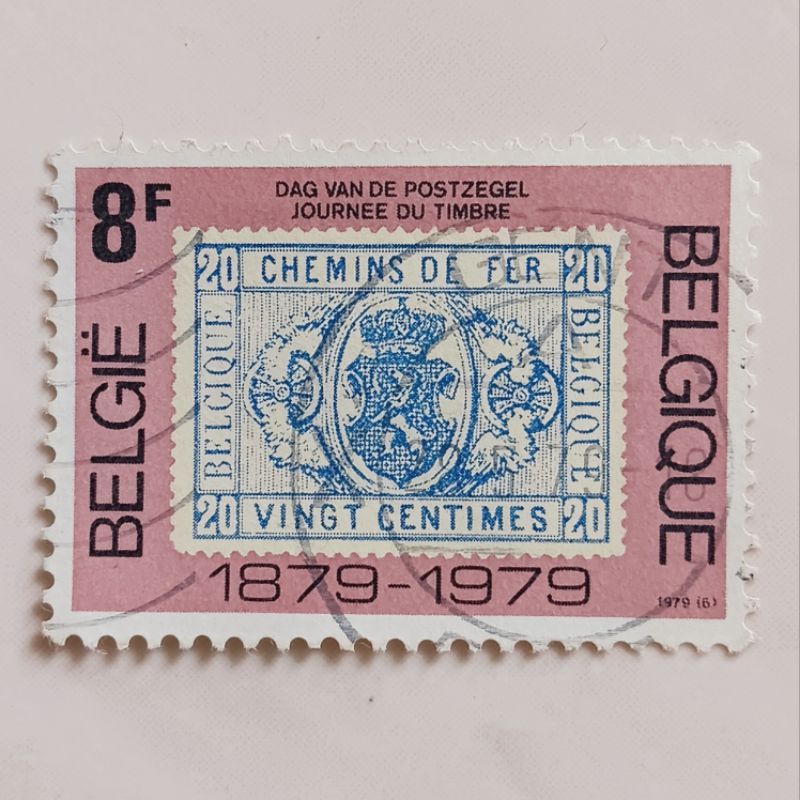 

(AA) Perangko Belgia 1979 Stamp (Mi BE E2) on Stamp 8 franc Used