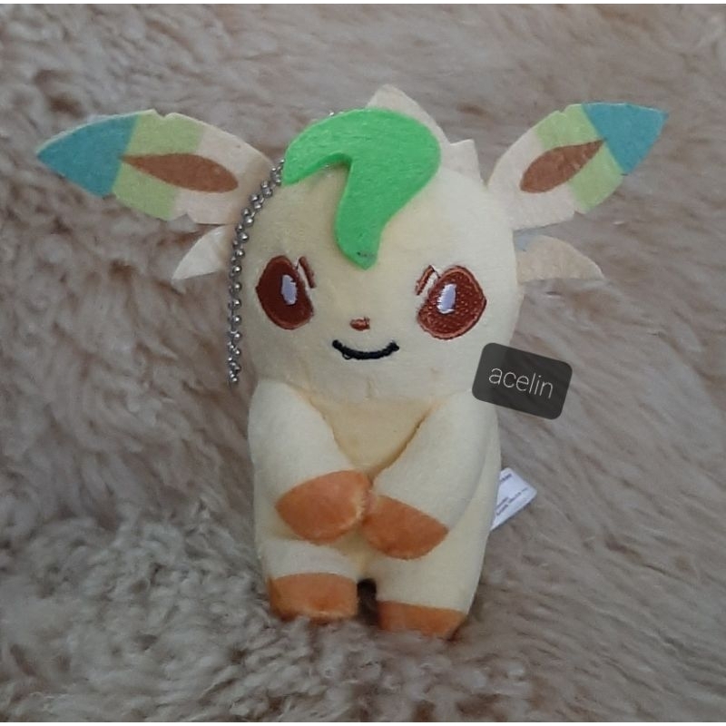 Gantungan Kunci Unik dan Lucu Leafeon Brand Pokemon Center -+16cm