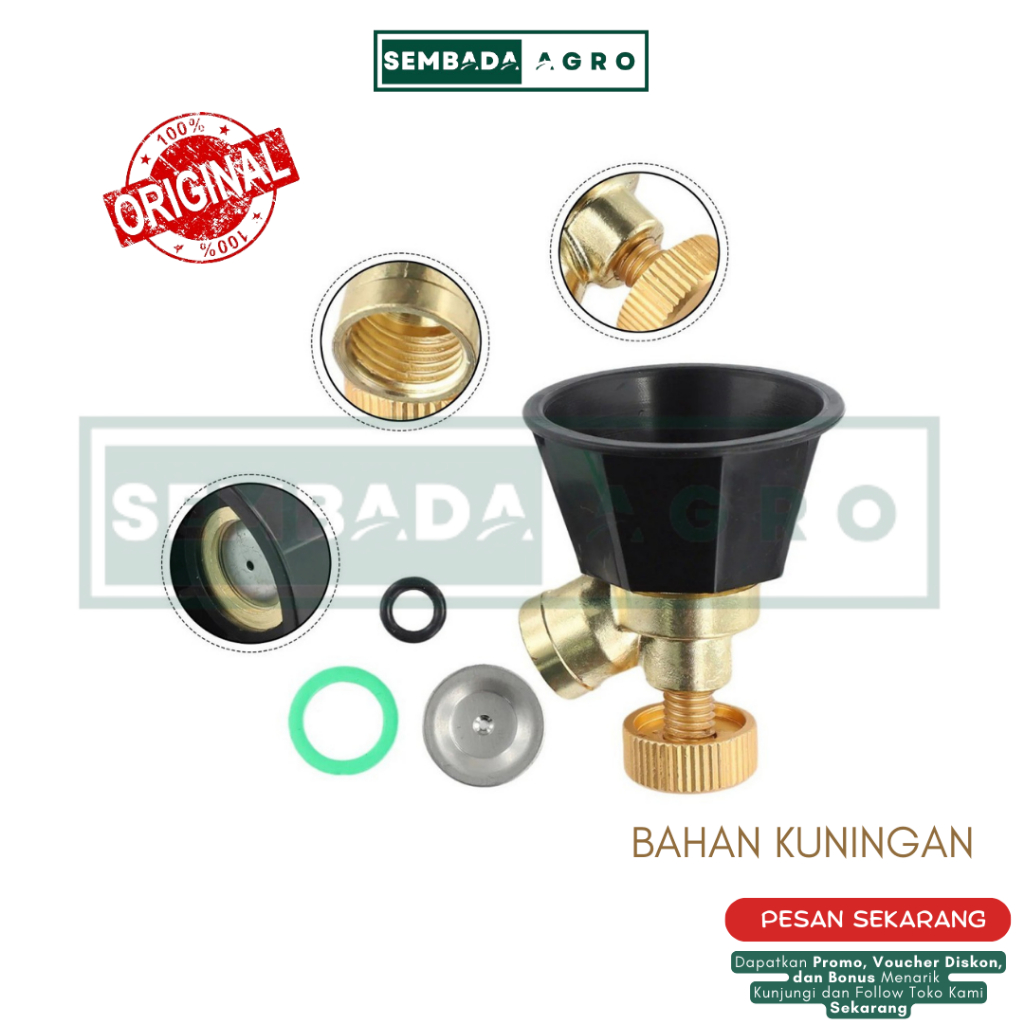 Nozzle Sprayer Elektrik Spuyer Kabut Kuningan
