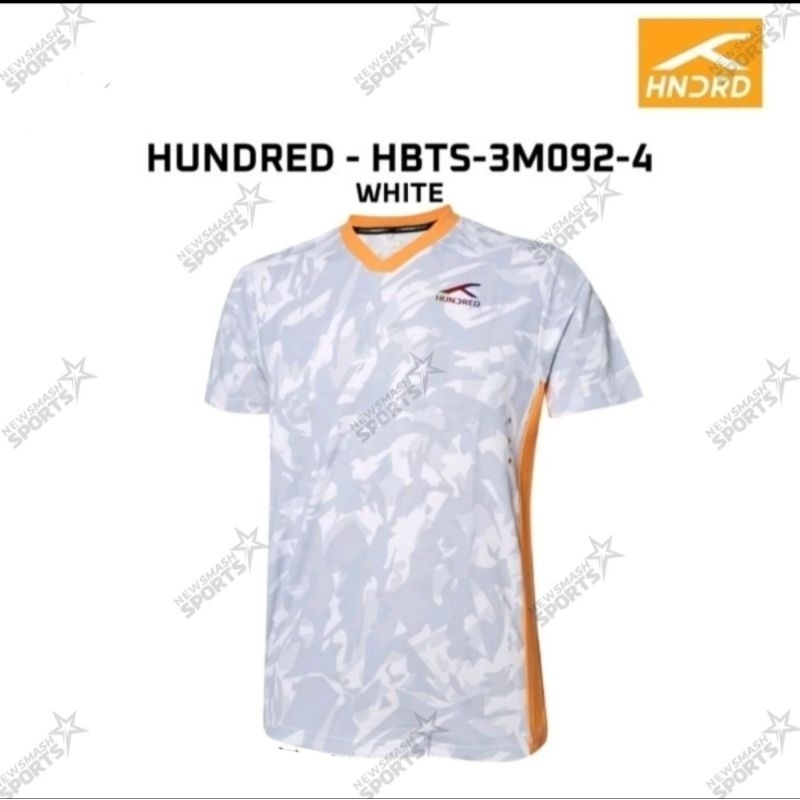 baju jersey badminton hundred 0924 white