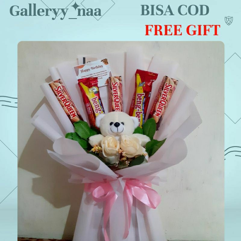 

BUKET BONEKA SNACK|BUKET BONEKA COKLAT|BUKET BONEKA SILVERQUEEN|BUKET ULTAH