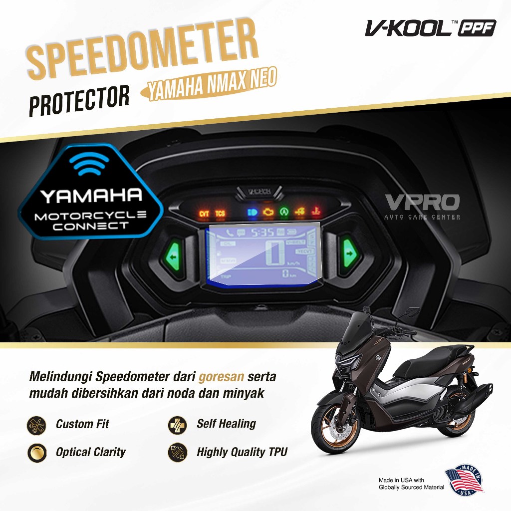 VKOOL PPF Speedometer Motor YAMAHA NMAX TURBO 2024 / NMAX NEO