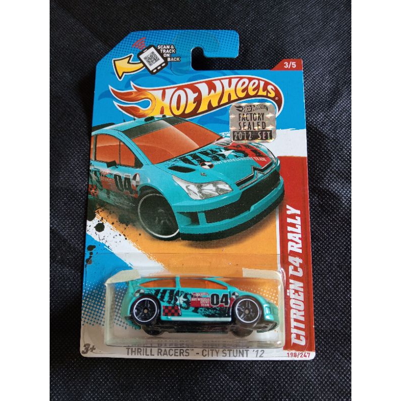 HOT WHEELS CITROEN C4 RALLY BIRU FACTORY SEALED
