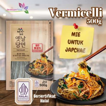 

VERMICELLI HALAL 500g Mie Japchae / Sohun Soun Bihun Korea Halal