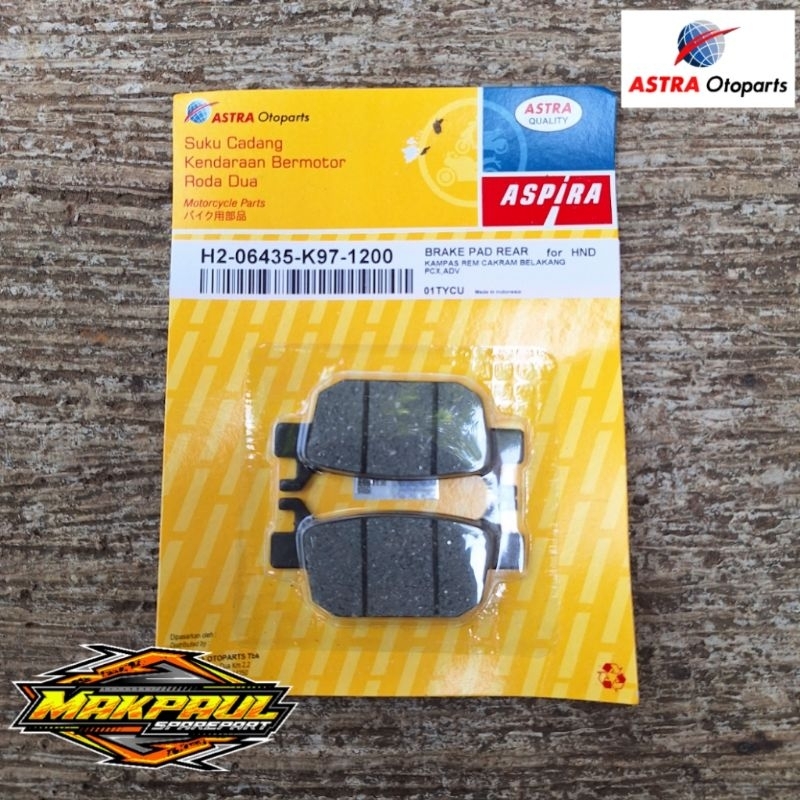 Kampas Rem Cakram Belakang (ASPIRA) Motor PCX, ADV