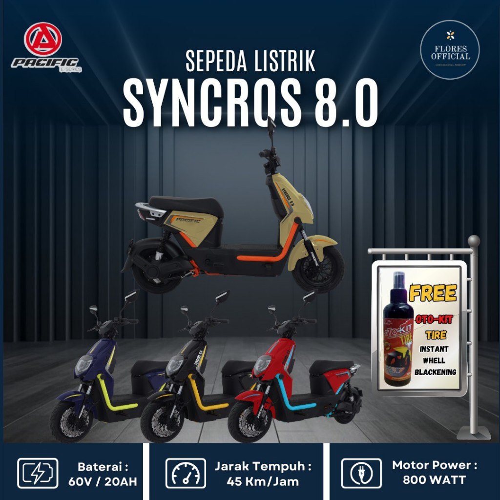 SEPEDA LISTRIK PACIFIC SYNCROS 8.0 Garansi Resmi Pacific Exotic