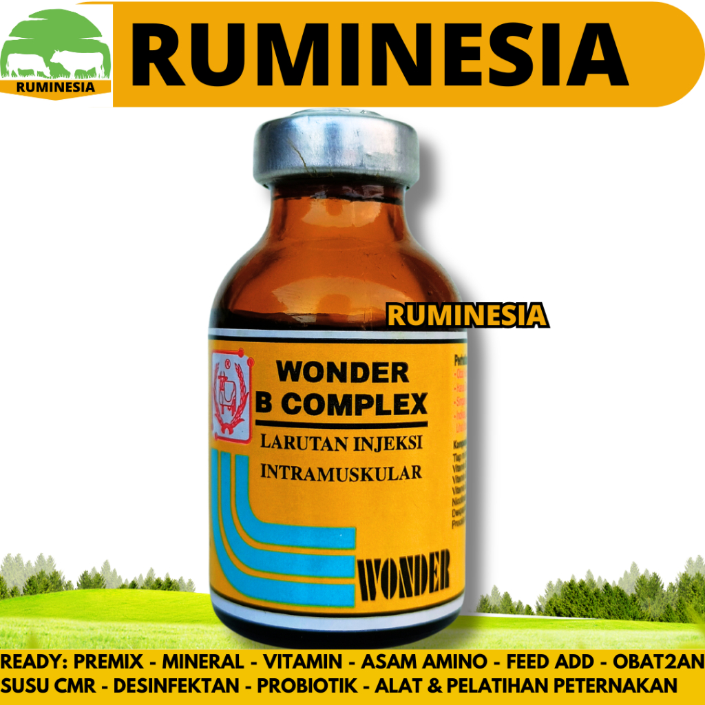 WONDER B COMPLEX 20 ML - Vitamin B Komplek Hewan - Vit B Kompleks Hewan