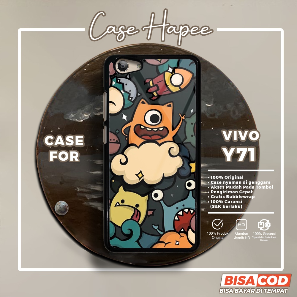 Case Vivo Y71 Casing Vivo Y71 [BTRI] Casehapee Case Glossy Case Aesthetic Custom Case Premium Softca