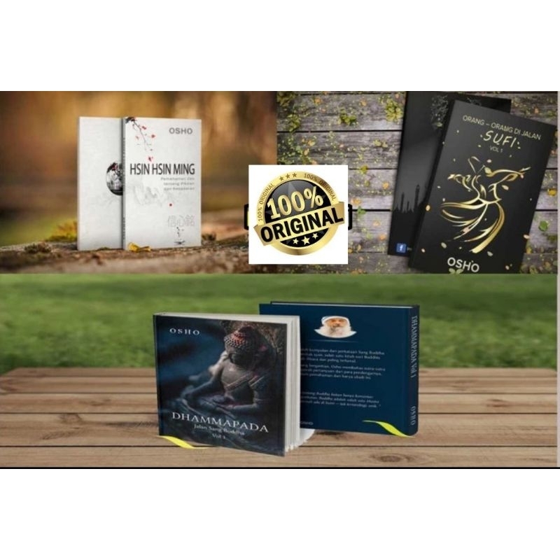 Original Paket Buku Inspirasi Osho : Hsin Hsin Ming , Orang Orang Di Jalan Sufi Vol 1 & Dhammapada 