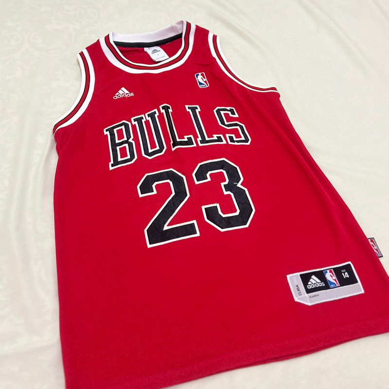 ADIDAS Jersey Michael Jordan Chicago Bulls #23 MERAH RED Bola Basket NBA Baju Kaos T-Shirt