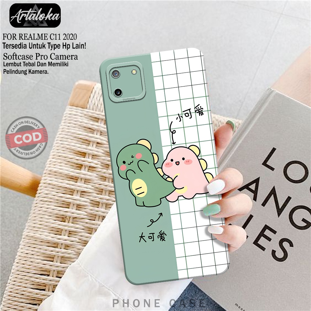 Softcase Hp Realme C11 2020 Fashion Case Kartun Case Realme C11 2020 Silikon TPU Pro Camera Casing R
