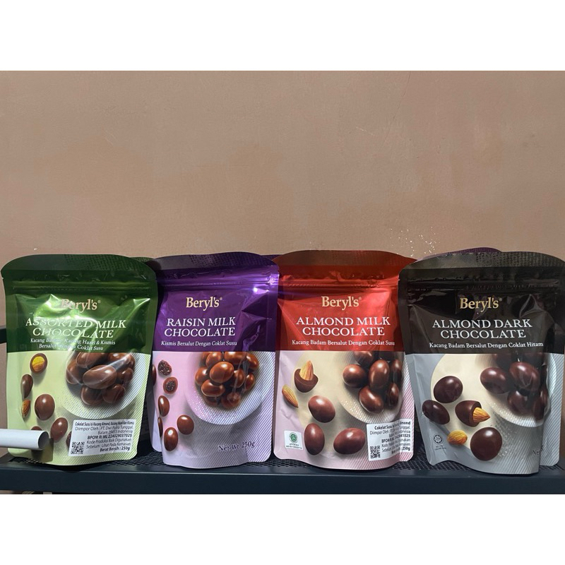 

Beryl's Almond Chocolate 45g Varian Jajanan Import