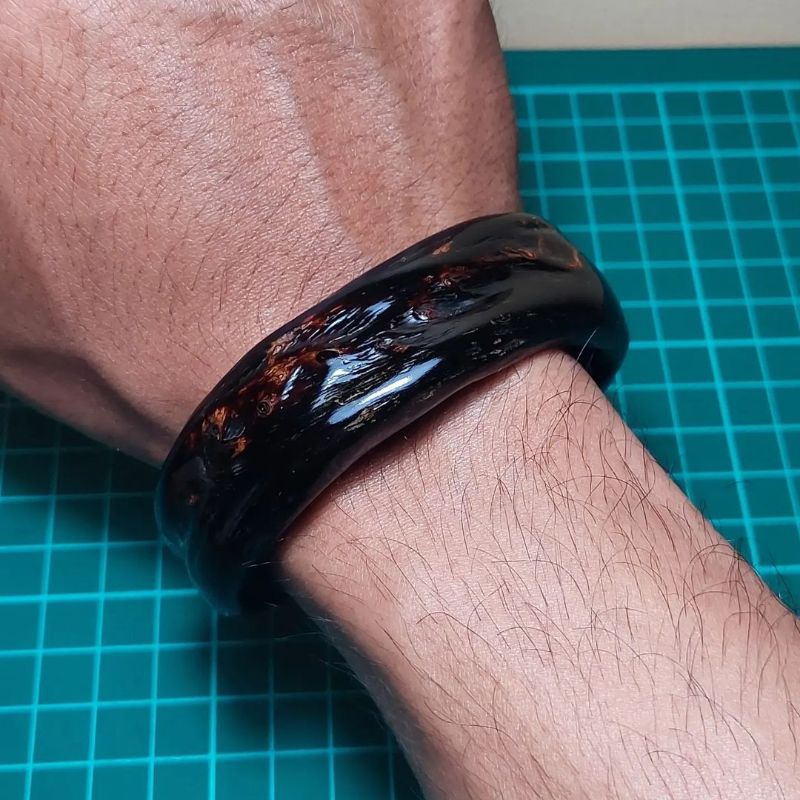 Gelang Akar Bahar Merah Polos Model C JUMBO