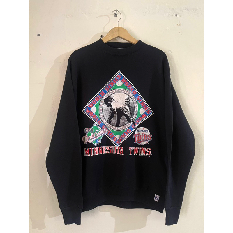 crewneck vintage mlb 1991 tag by logo 7