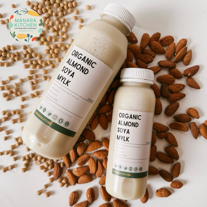 

Organic Almond Soya Milk (sugar free, non-GMO, homemade)