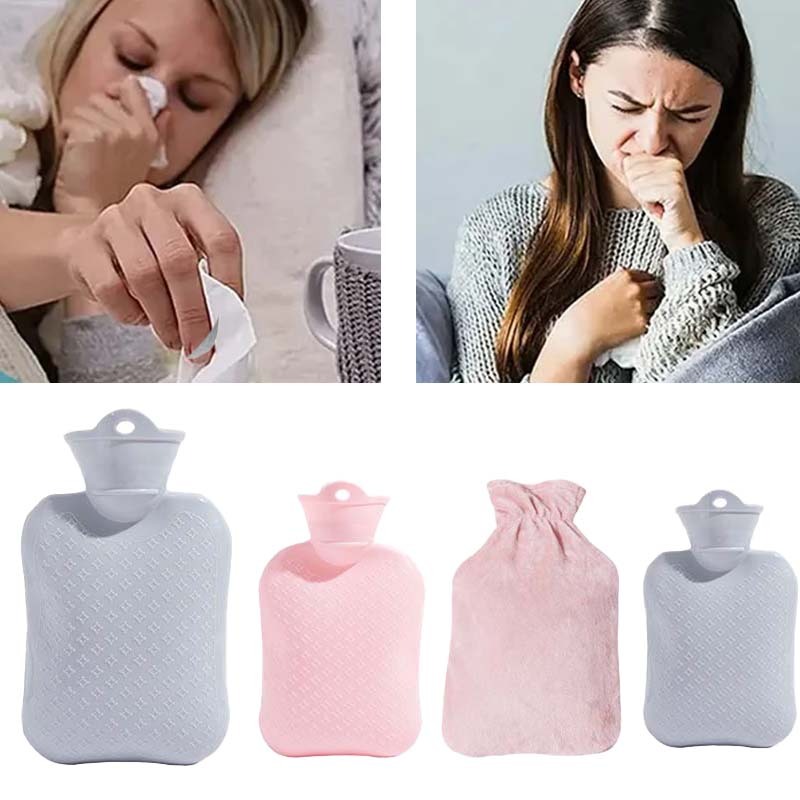 Kompres Perut 500/1000ml Alat Kompres Air Hangat Alat Kompres Air Panas Portable Bantal Penghangat P